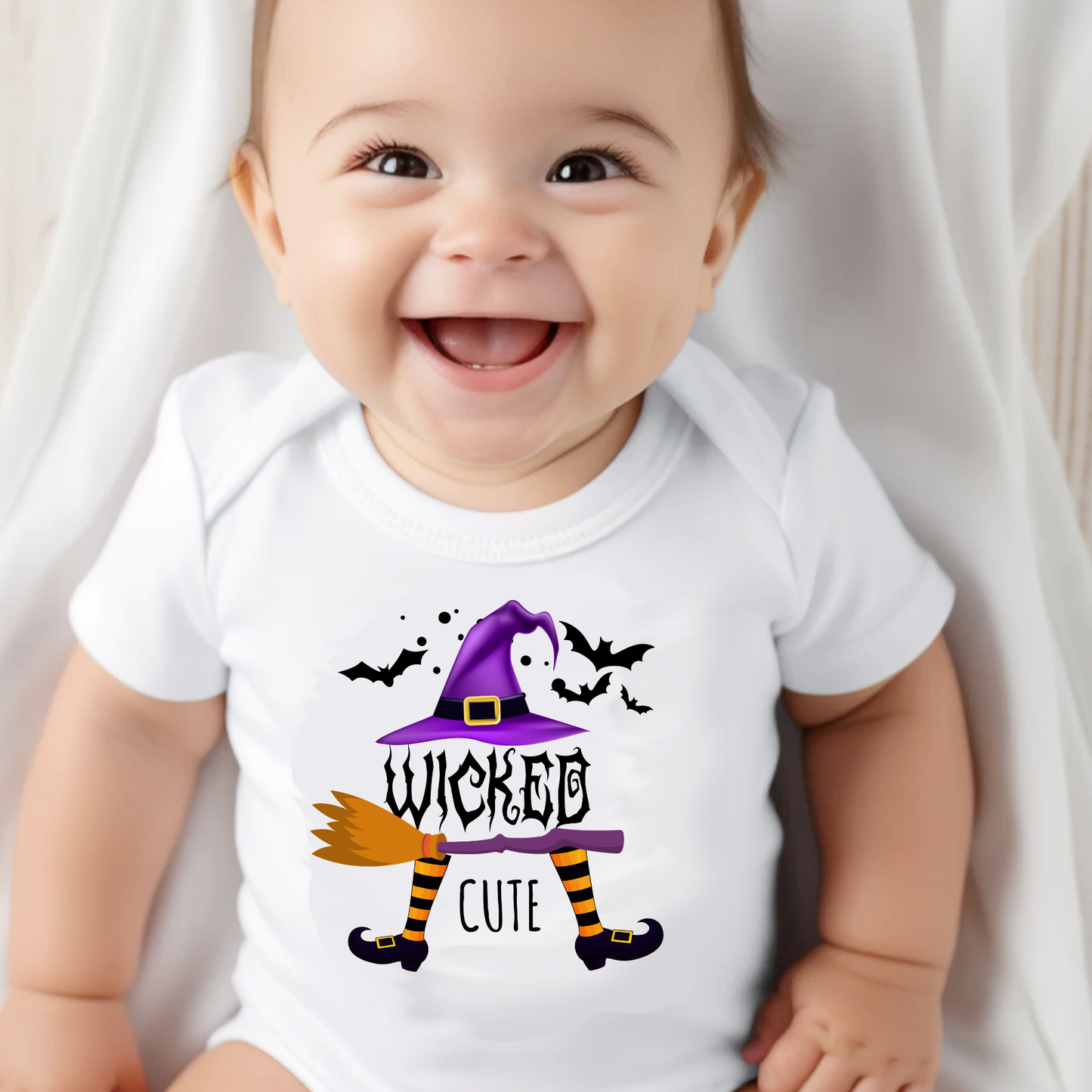 Wicked Cute Halloween Witch Baby Onesie