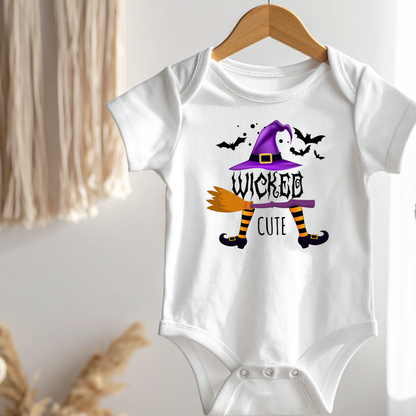 Wicked Cute Halloween Witch Baby Onesie