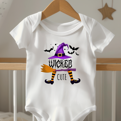 Wicked Cute Halloween Witch Baby Onesie