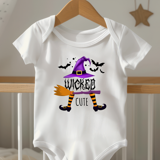 Wicked Cute Halloween Witch Baby Onesie