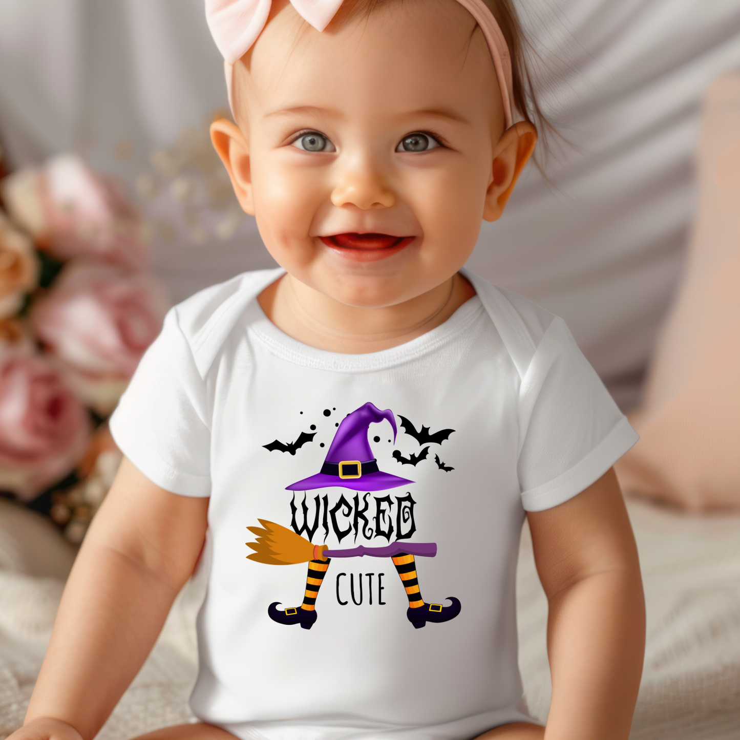 Wicked Cute Halloween Witch Baby Onesie