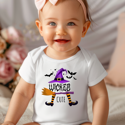 Wicked Cute Halloween Witch Baby Onesie