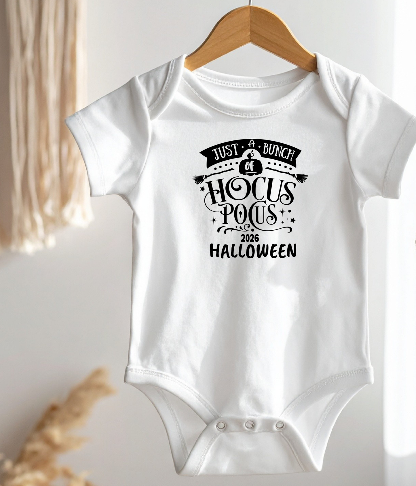 Just a Bunch of Hocus Pocus 2026 Halloween Baby One-Piece