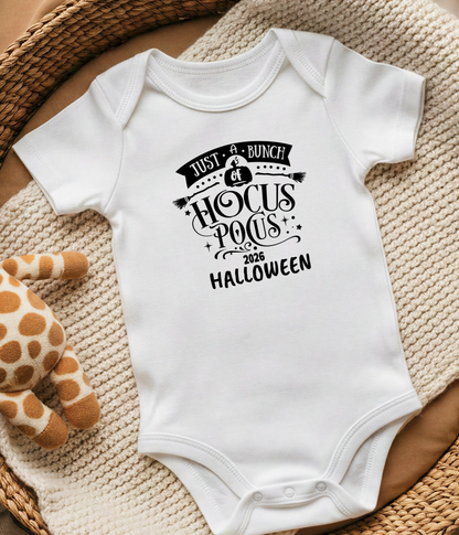 Just a Bunch of Hocus Pocus 2026 Halloween Baby One-Piece