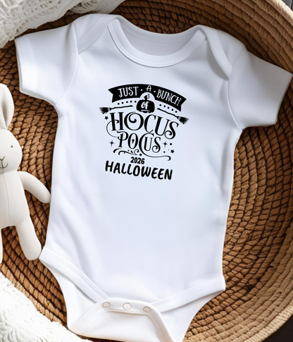 Just a Bunch of Hocus Pocus 2026 Halloween Baby One-Piece