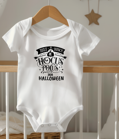Just a Bunch of Hocus Pocus 2026 Halloween Baby One-Piece