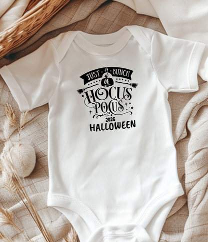Just a Bunch of Hocus Pocus 2026 Halloween Baby One-Piece