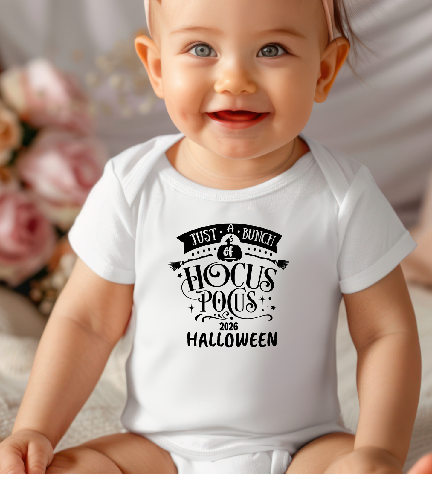 Just a Bunch of Hocus Pocus 2026 Halloween Baby One-Piece