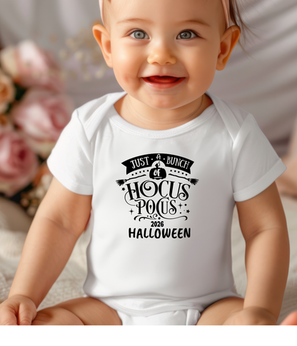 Just a Bunch of Hocus Pocus 2026 Halloween Baby One-Piece