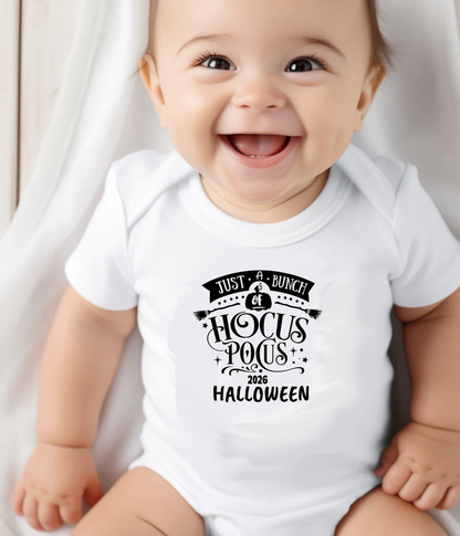 Just a Bunch of Hocus Pocus 2026 Halloween Baby One-Piece