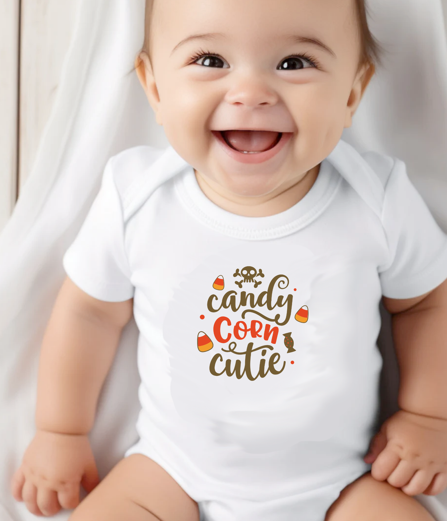 Candy Corn Cutie Halloween Baby One-Piece Baby Bodysuit