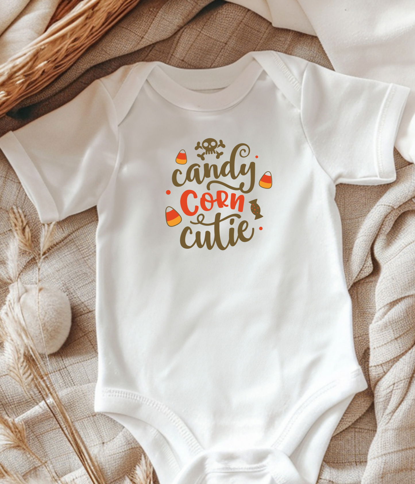 Candy Corn Cutie Halloween Baby One-Piece Baby Bodysuit