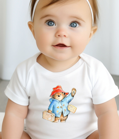 Paddington Bear Baby One_Piece – Classic Storybook Baby Outfit