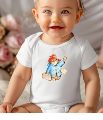 Paddington Bear Baby One_Piece – Classic Storybook Baby Outfit