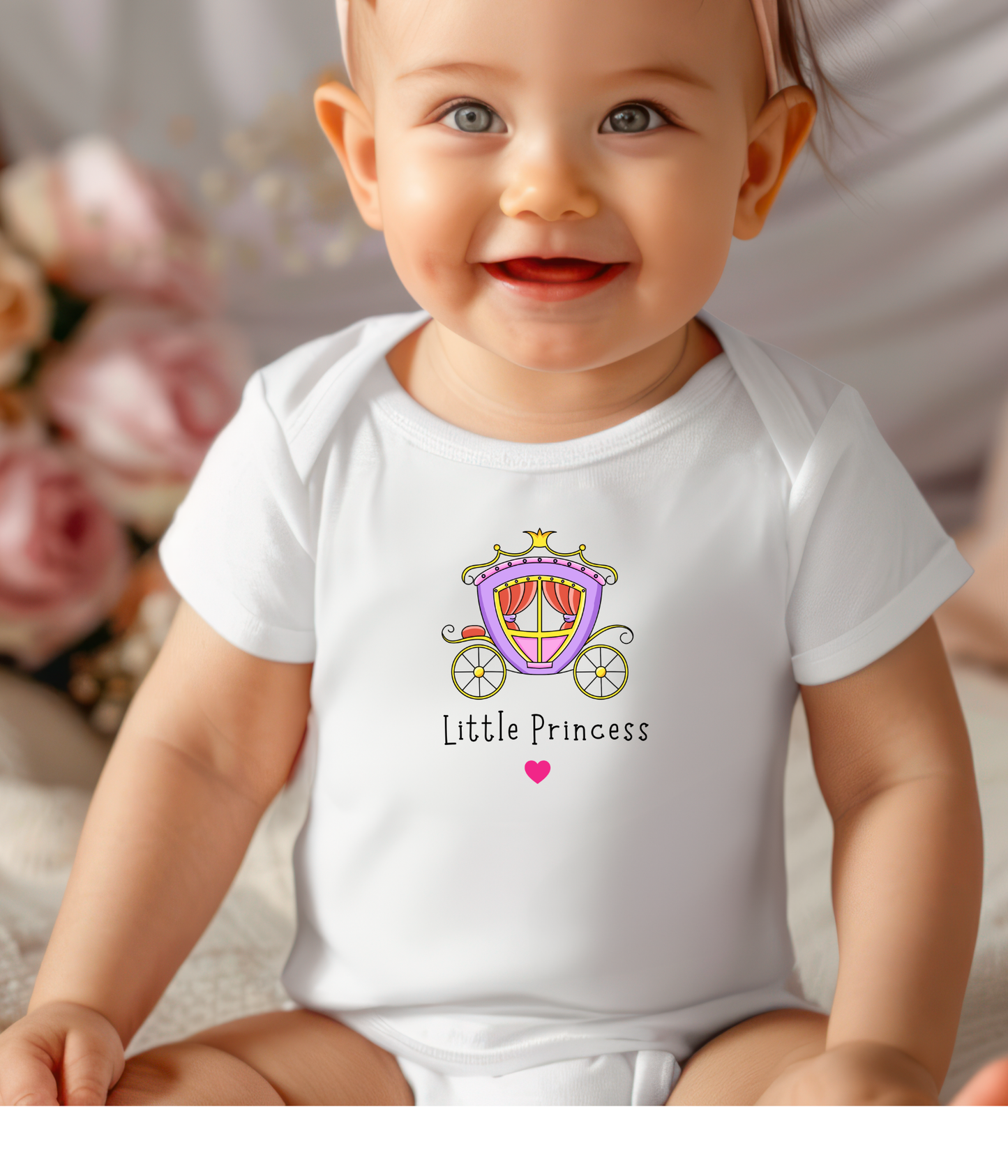 Charming Fairytale Princess Baby Girl Baby Bodysuit
