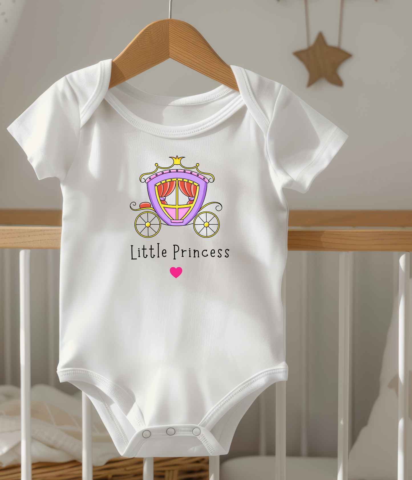 Charming Fairytale Princess Baby Girl Baby Bodysuit
