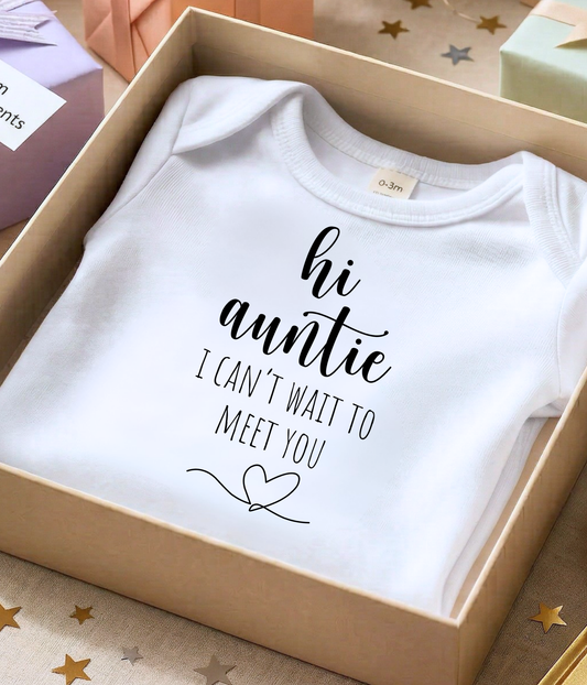 Hi Auntie Baby Onsie Pregrancy Announcement