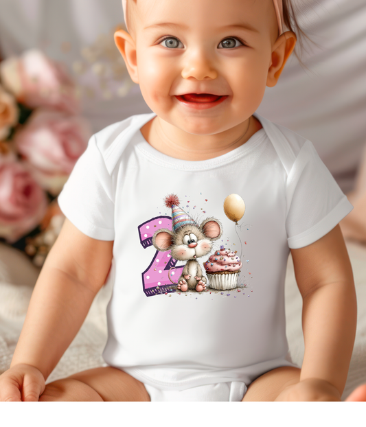 2nd Birthday Mouse Onesie