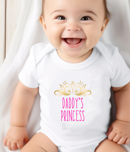 Daddy’s Princess Baby One-piece Bodysuit– Cute Princess Baby Girl Outfit – Newborn Gift – Baby Shower Gift
