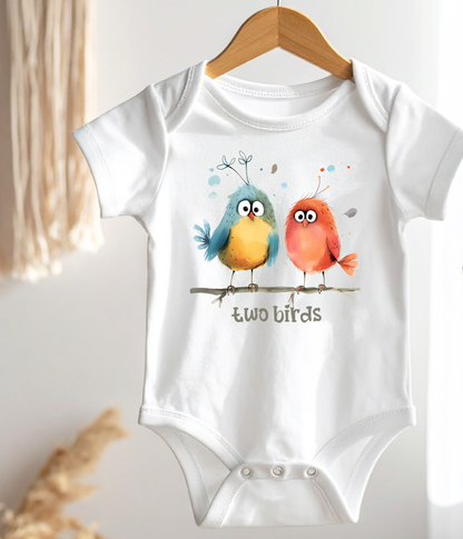 Two Birds Baby Bodysuit – Adorable Counting Outfit for Early Learning & Play