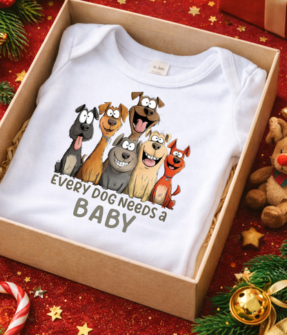 Every Dog Needs a Baby Bodysuit – Funny Dog Lover Baby Outfit, Cute Puppy Baby Clothes