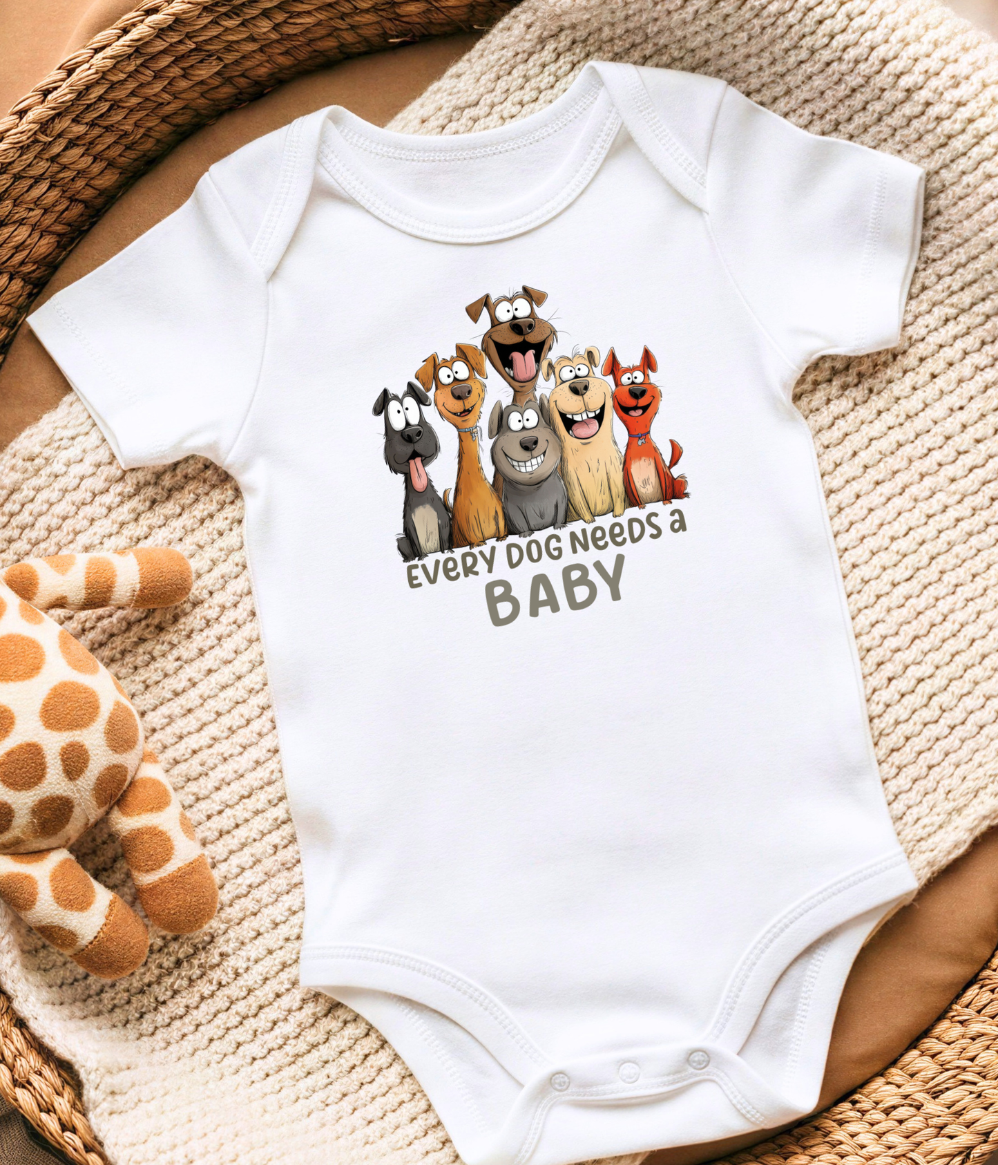 Every Dog Needs a Baby Bodysuit – Funny Dog Lover Baby Outfit, Cute Puppy Baby Clothes