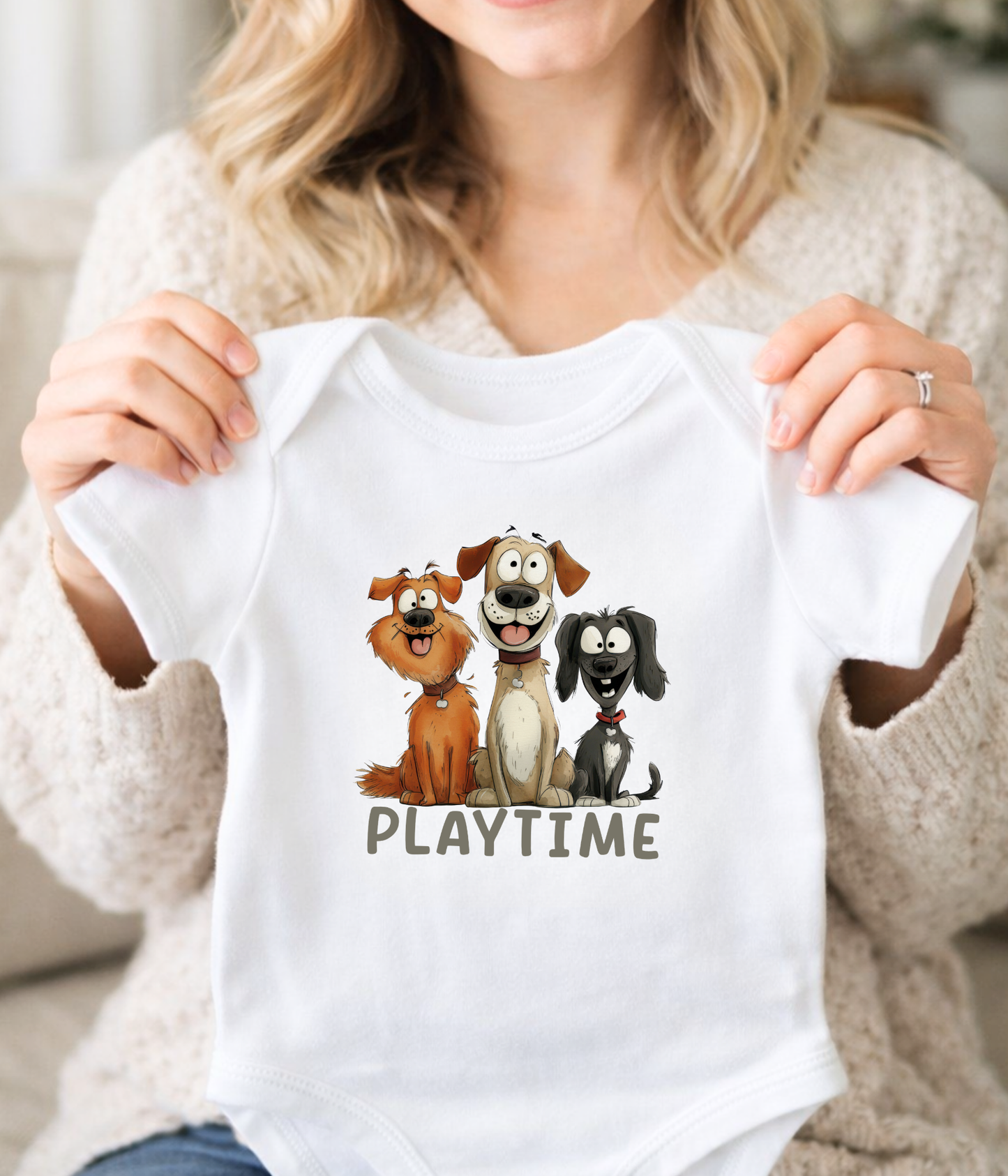 Playtime Baby Bodysuit – Cute Dog Lover Baby Outfit, Fun Puppy Baby Clothes