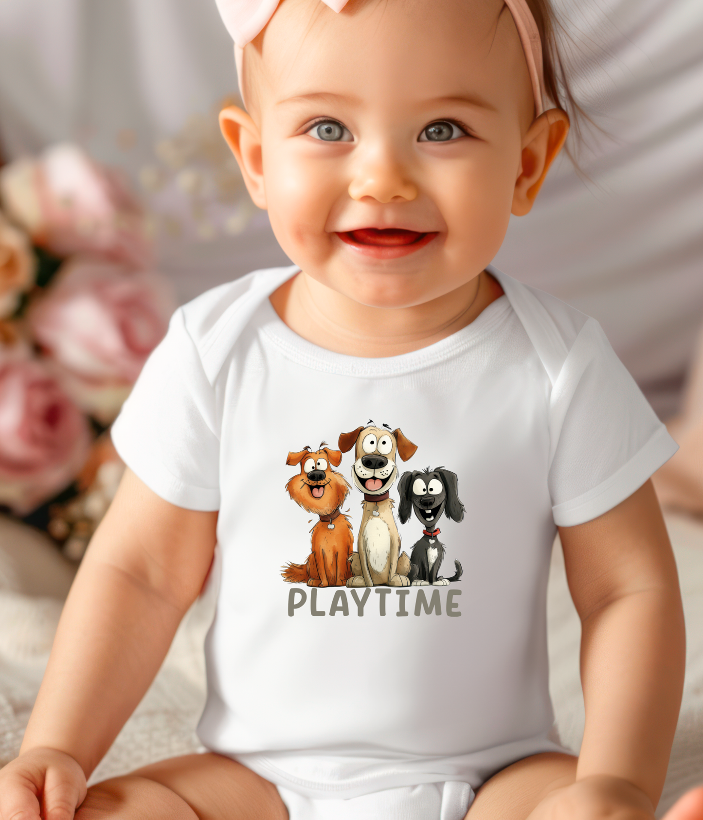 Playtime Baby Bodysuit – Cute Dog Lover Baby Outfit, Fun Puppy Baby Clothes