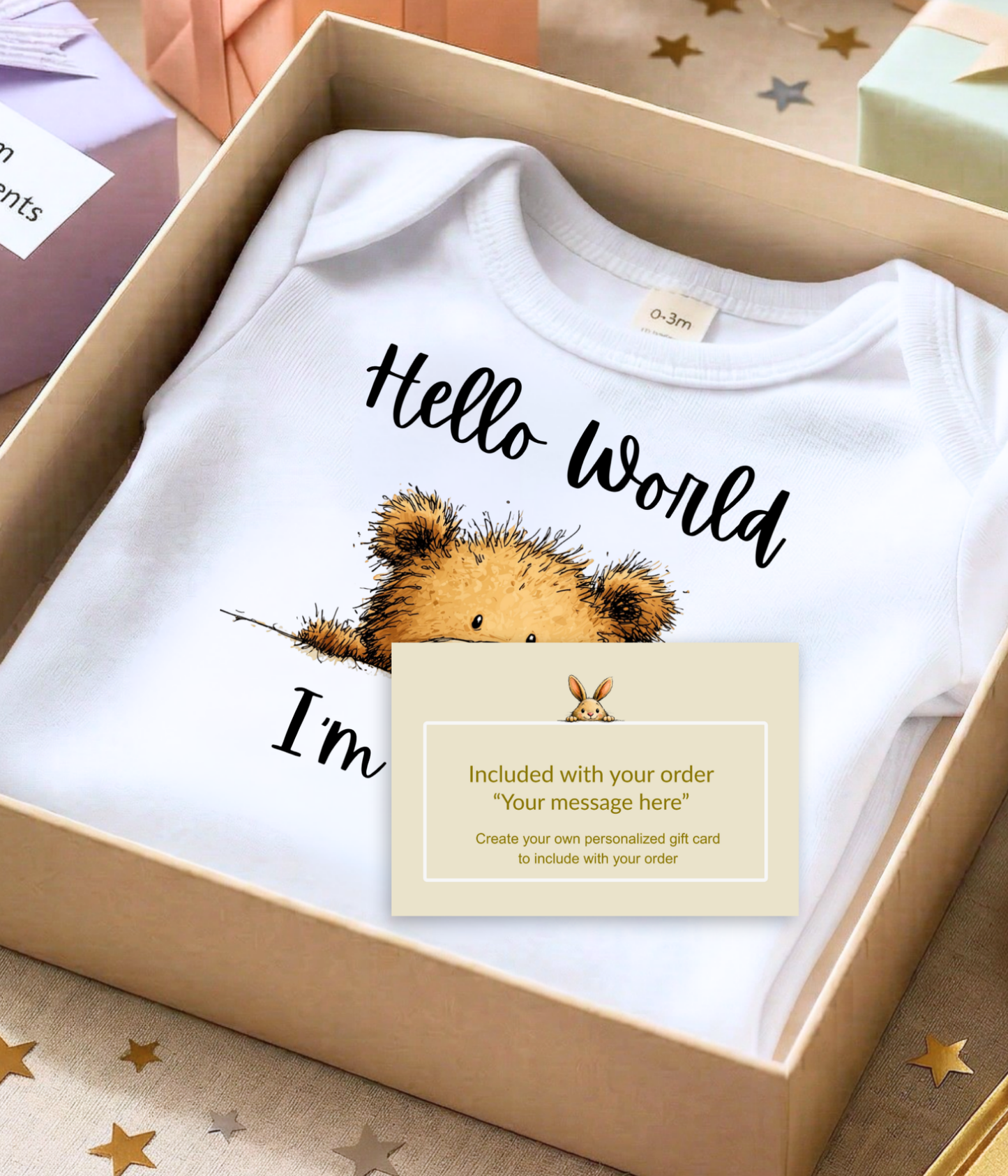 Hello World I’m [Name] – Personalized Newborn Baby Outfit | Custom Baby Announcement Outfit | Coming Home Outfit | Baby Shower Gift