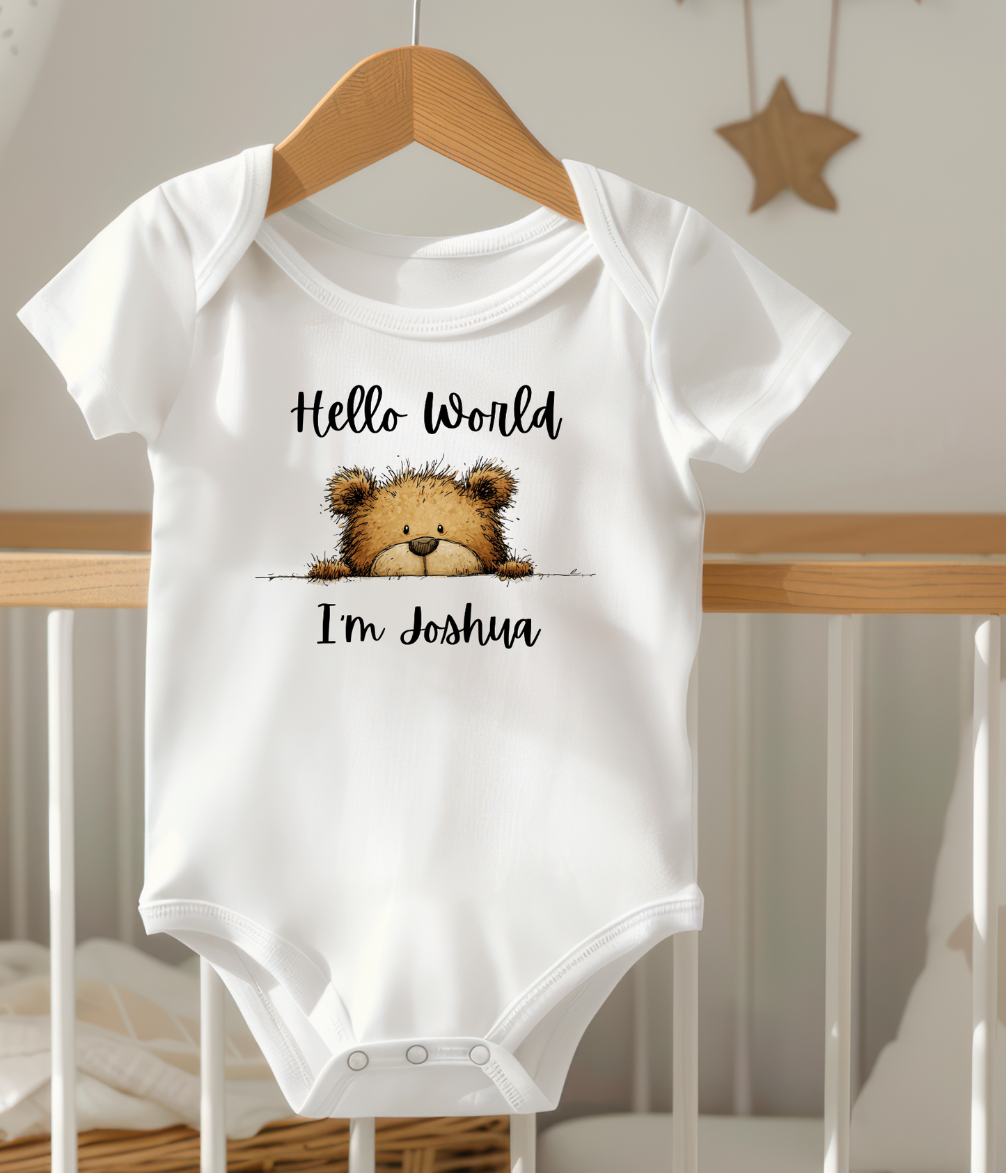 Hello World I’m [Name] – Personalized Newborn Baby Outfit | Custom Baby Announcement Outfit | Coming Home Outfit | Baby Shower Gift