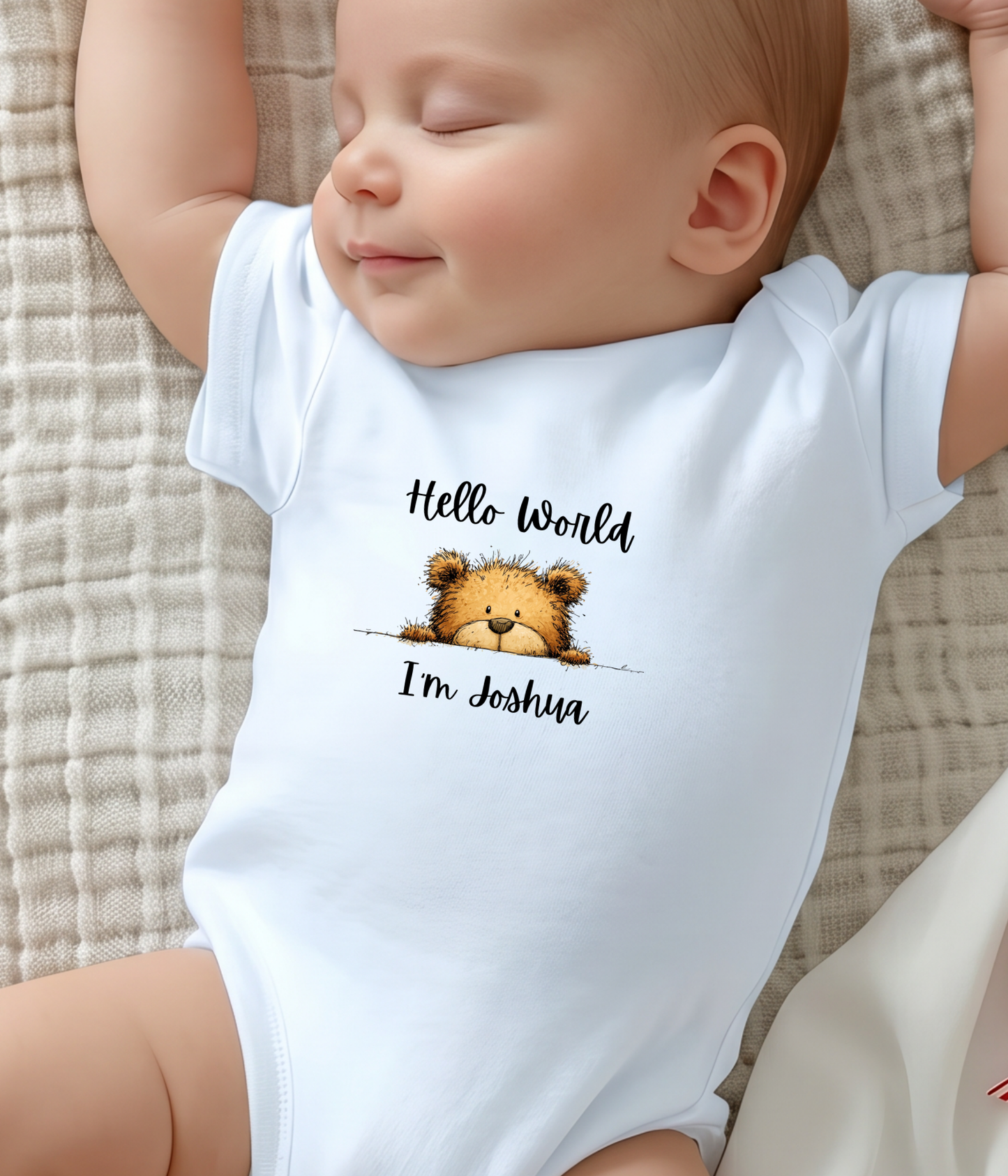 Hello World I’m [Name] – Personalized Newborn Baby Outfit | Custom Baby Announcement Outfit | Coming Home Outfit | Baby Shower Gift