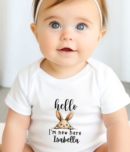 A sweet little “hello” to the world.
