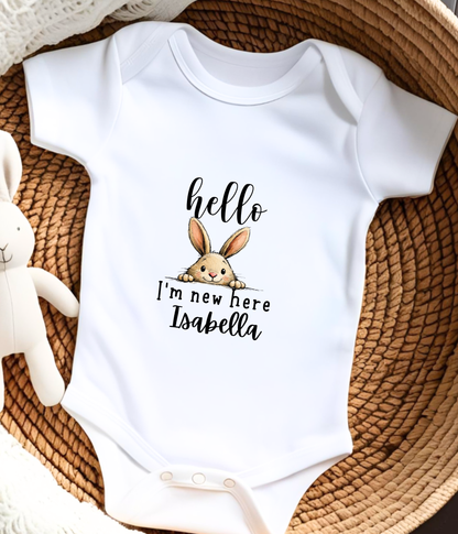A sweet little “hello” to the world.