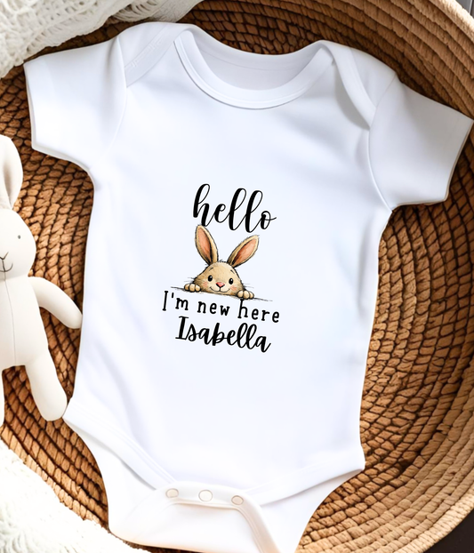 A sweet little “hello” to the world.