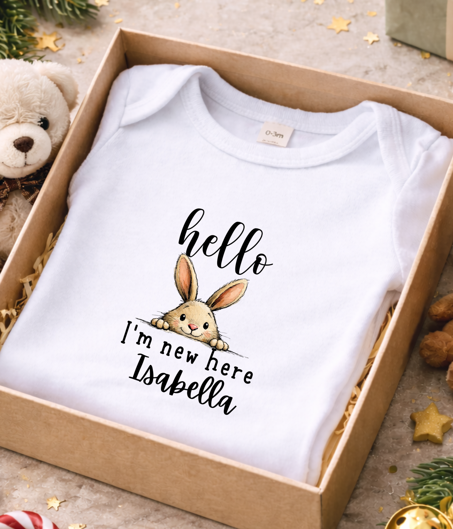 A sweet little “hello” to the world.