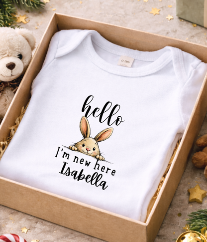 A sweet little “hello” to the world.