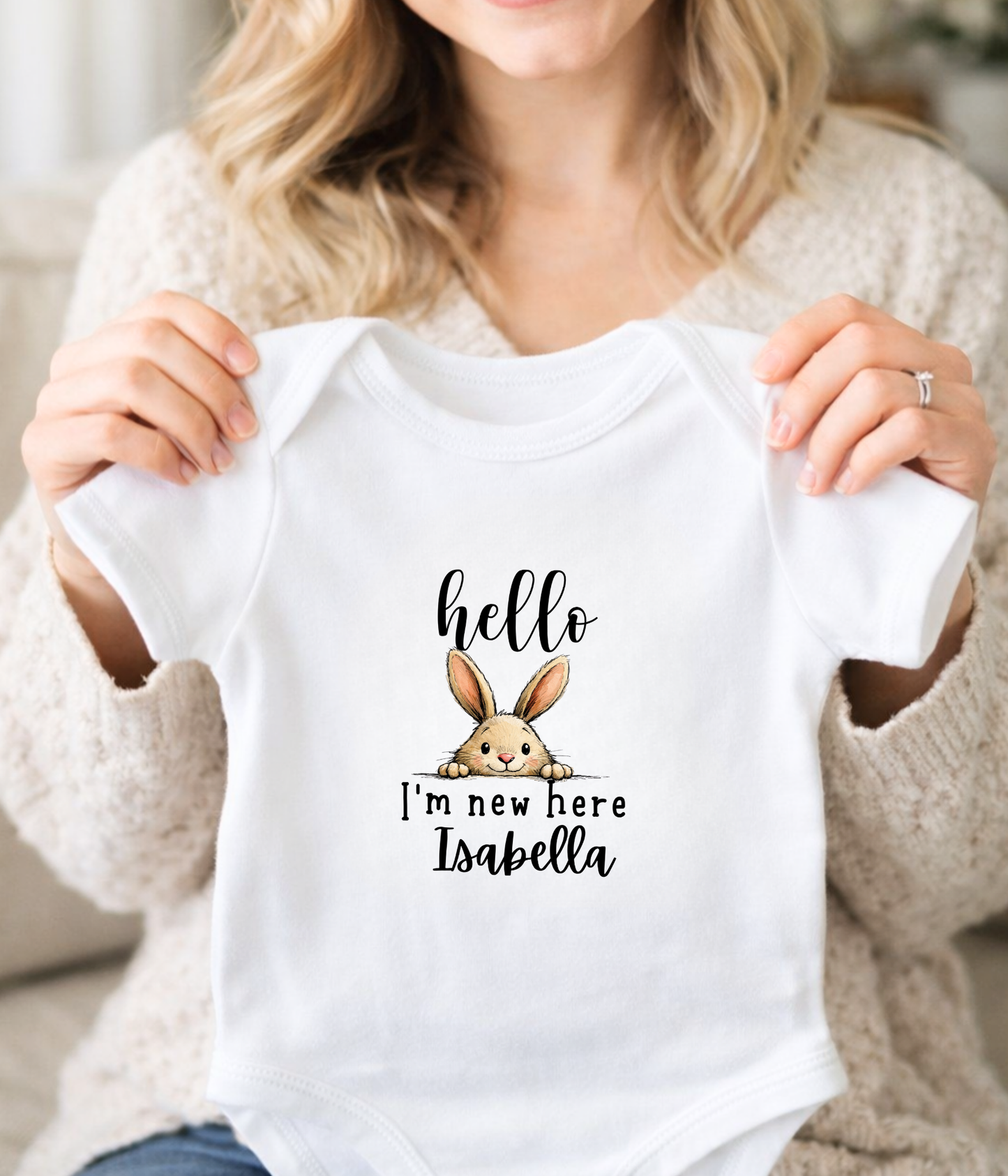 A sweet little “hello” to the world.