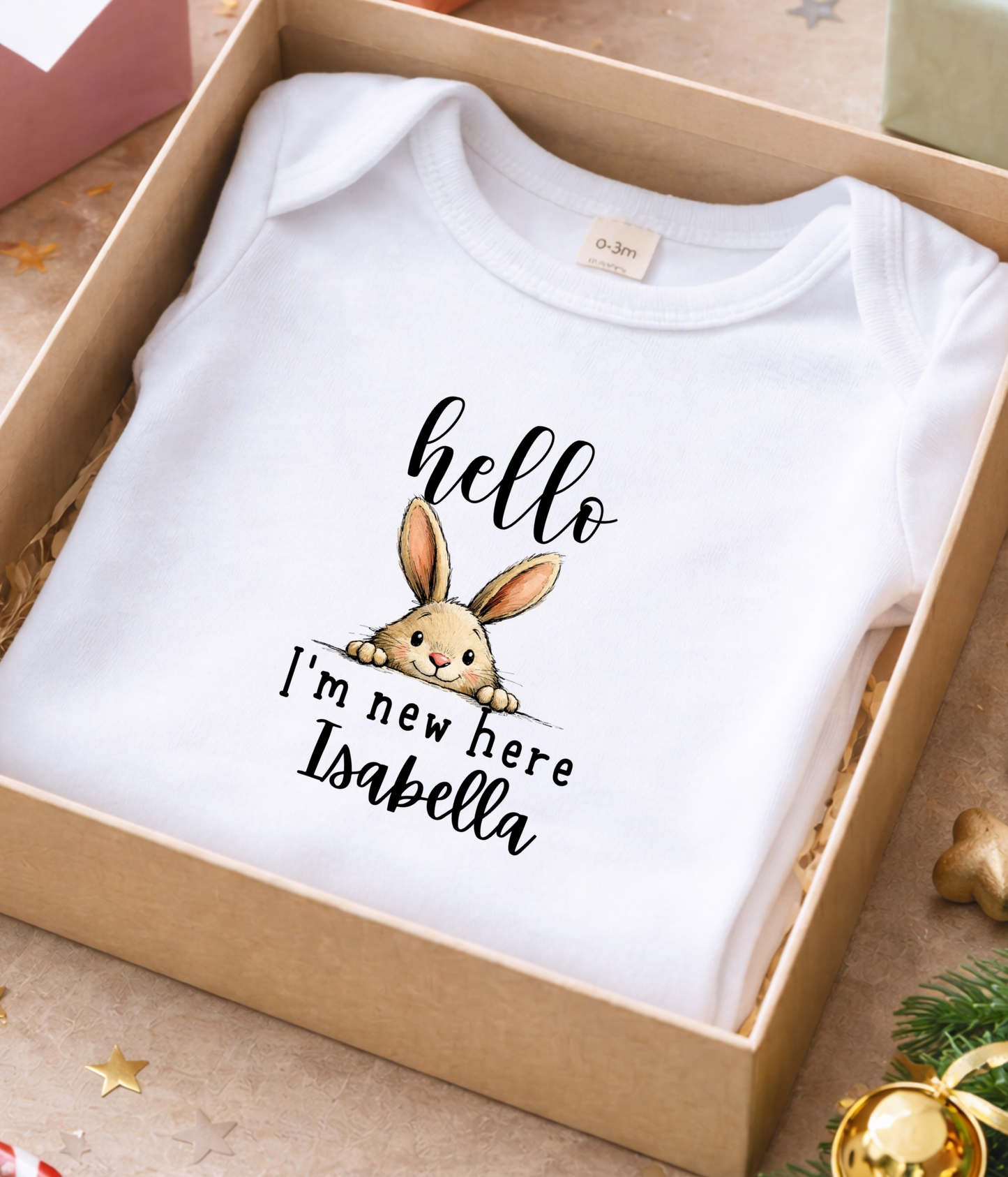 A sweet little “hello” to the world.