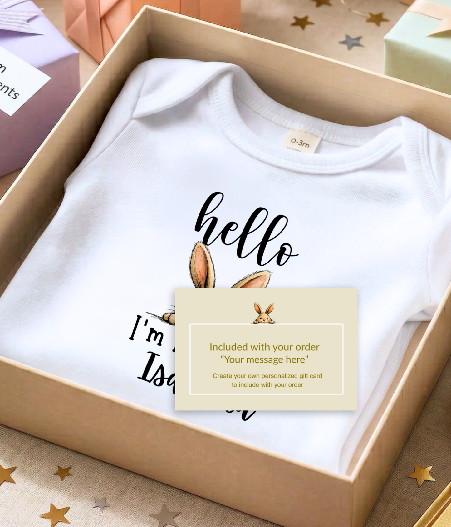 A sweet little “hello” to the world.