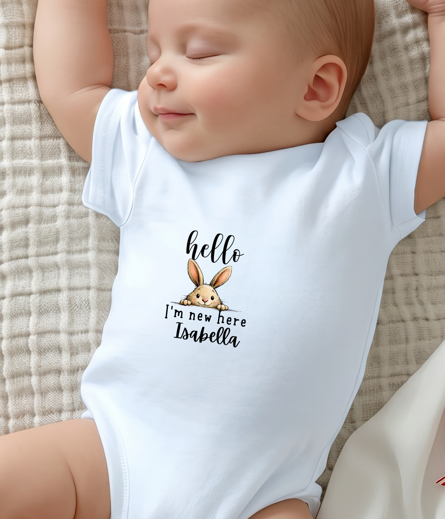 A sweet little “hello” to the world.