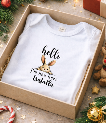 A sweet little “hello” to the world.