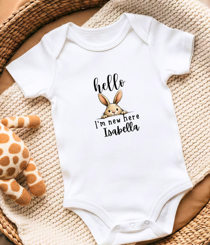 A sweet little “hello” to the world.