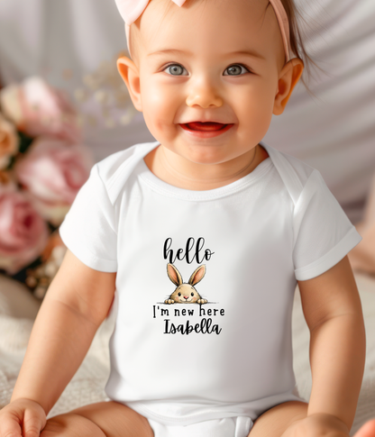 A sweet little “hello” to the world.