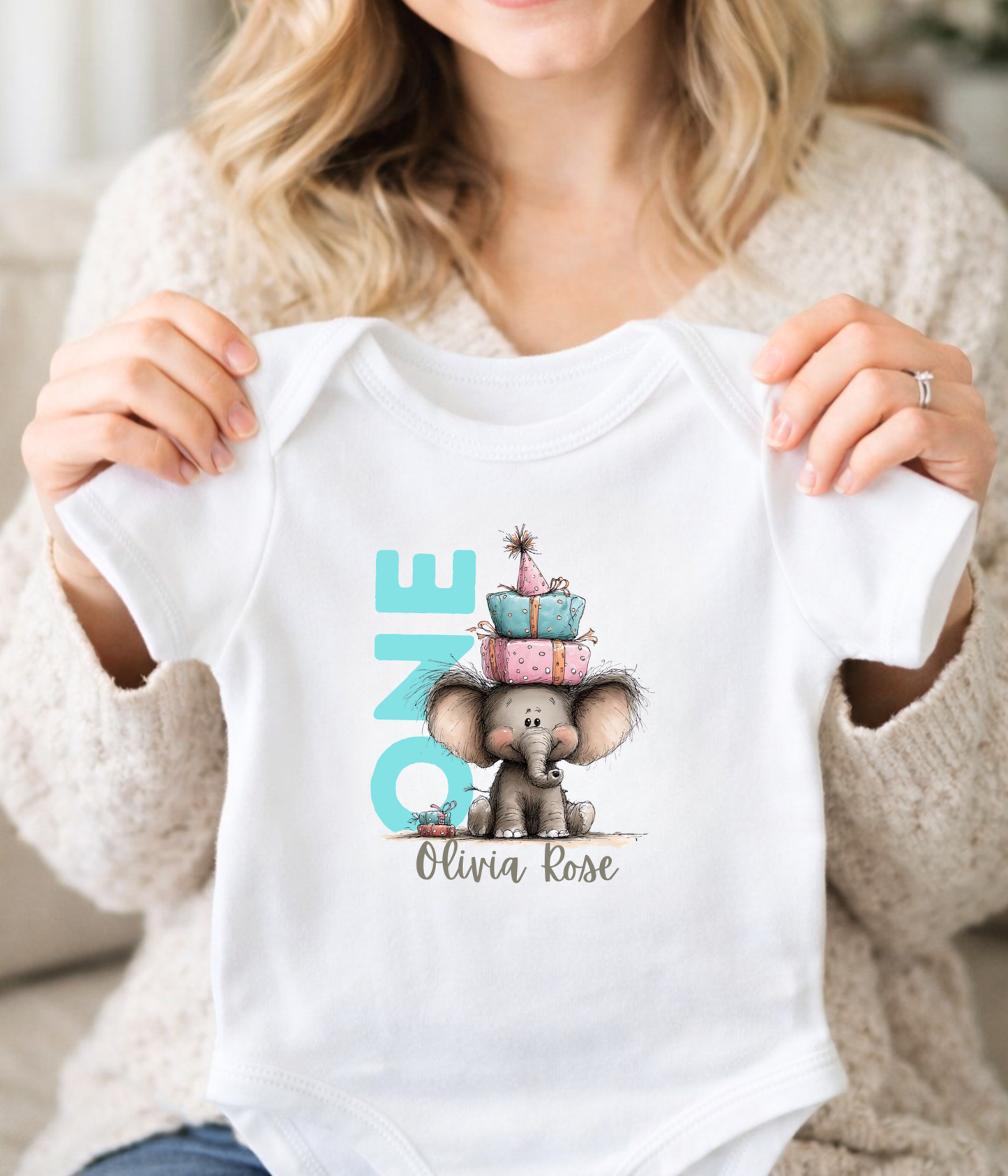 One Birthday Outfit – Personalized First Birthday Baby Outfit | Custom Name 1st Birthday Outfit | Baby Girl Birthday Outfit | Smash Cake Outfit