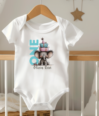 One Birthday Outfit – Personalized First Birthday Baby Outfit | Custom Name 1st Birthday Outfit | Baby Girl Birthday Outfit | Smash Cake Outfit