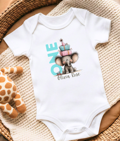 One Birthday Outfit – Personalized First Birthday Baby Outfit | Custom Name 1st Birthday Outfit | Baby Girl Birthday Outfit | Smash Cake Outfit