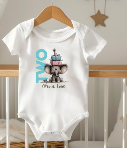Two Birthday Outfit – Personalized 2nd Birthday Baby Outfit | Custom Name Toddler Birthday Outfit | Baby Girl 2nd Birthday | Cake Smash Outfit