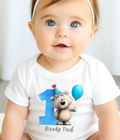 1st Birthday Outfit – Personalized First Birthday Baby Outfit | Custom Name One Birthday Outfit | Smash Cake Outfit | Baby Birthday Gift