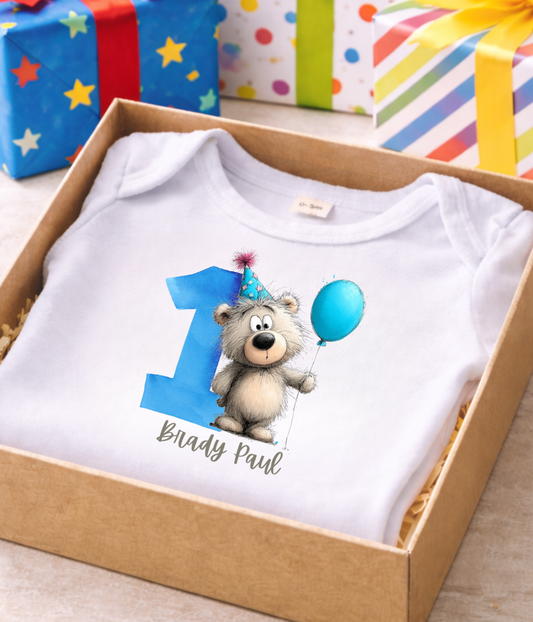 1st Birthday Outfit – Personalized First Birthday Baby Outfit | Custom Name One Birthday Outfit | Smash Cake Outfit | Baby Birthday Gift