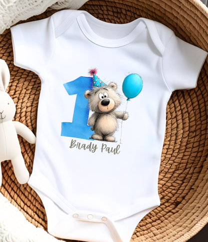 1st Birthday Outfit – Personalized First Birthday Baby Outfit | Custom Name One Birthday Outfit | Smash Cake Outfit | Baby Birthday Gift